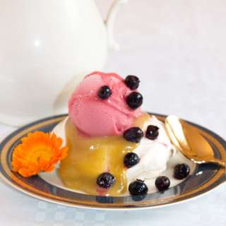 Fall Colors Pavlova Meringue Dessert
