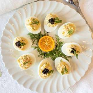 Smoked Salmon Deviled Eggs