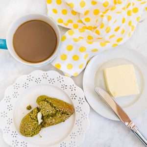 Honey Matcha Scones