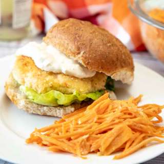 Shrimp Burgers with Homemade Tartar Sauce