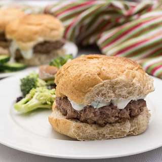 Lamb Sliders with Tzatziki Sauce: