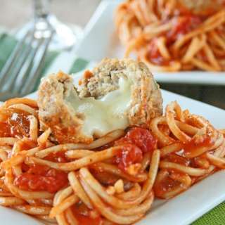 Mozzarella Stuffed Meatballs