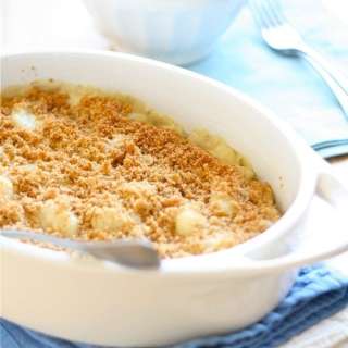 Gnocchi Gratin with Garlic Bechamel