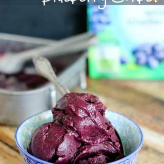 2 Ingredient Blueberry Sorbet