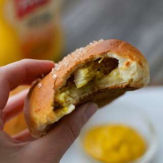 Honey Mustard Chicken Pretzel Pockets