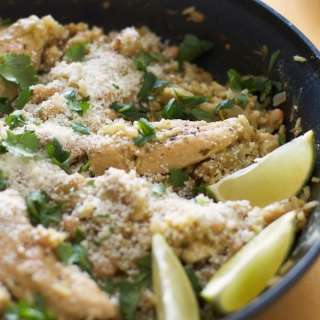 Salsa Verde Chicken & Rice Skillet