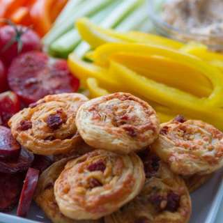Chorizo Manchego Puff Pastry Pinwheels