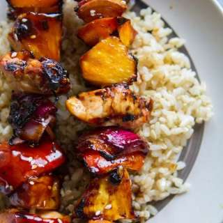 Chicken Pineapple Kabobs with Teriyaki Sauce