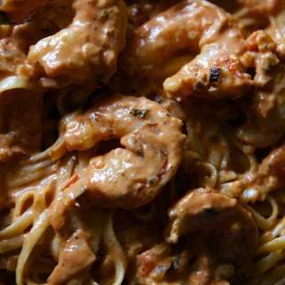 Spicy Shrimp Pasta Recipe with Creamy Tomato Sauce