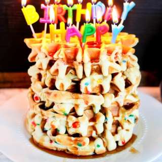 Funfetti Birthday Waffles