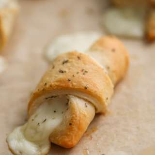 Cheesy-Stuffed Garlic Butter Crescent Rolls