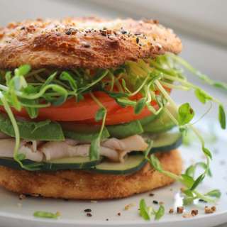Low Carb Bagel Sandwich