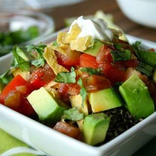 Black Quinoa Taco Salad Bowl