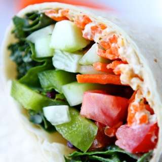 Hummus Veggie Wrap