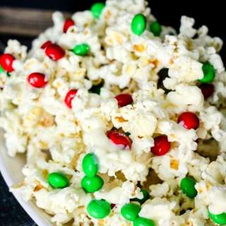 White Chocolate Peanut Butter Kettle Corn Clusters