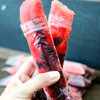 Berry Boozy Popsicles