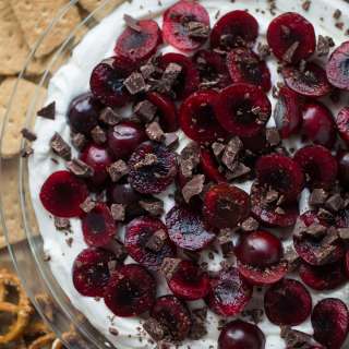 Chocolate Cherry Cheesecake Dip