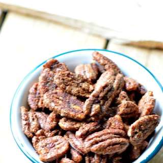 Sweet and Sriracha Pecans
