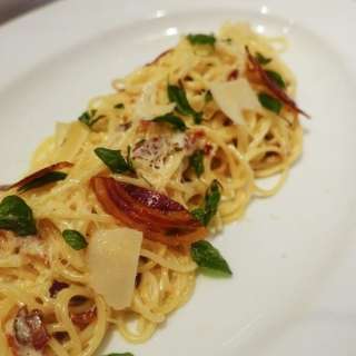 Spaghetti Carbonara from the Sunshine Carnival Cruise