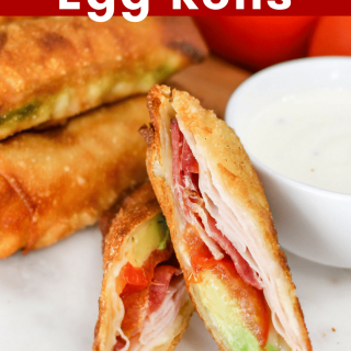 Turkey Club Egg Rolls