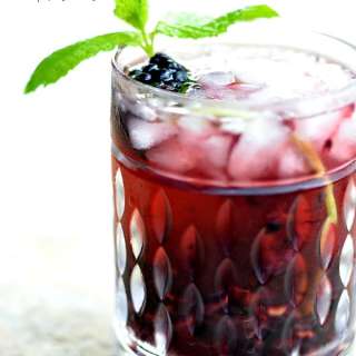 A Spiced Blackberry Cocktail