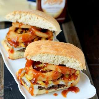 Spicy Black Bean Hawaiian BBQ Burgers
