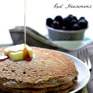 Fluffiest Whole Wheat Oatmeal Blackberry Pancakes Ever!