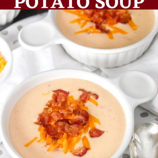 Instant Pot Potato Soup (with cheese and bacon)
