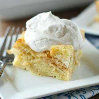 Eggnog Bread Pudding with Cinnamon Whipped Cream