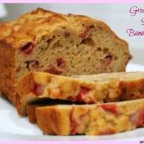 Greek Yogurt Strawberry Banana Bread....Healthy and Delicious!