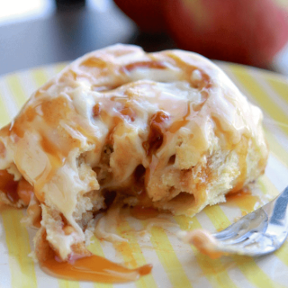 Caramel Apple Cinnamon Rolls