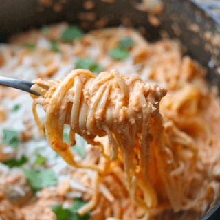 Roasted Red Pepper & Goat Cheese Alfredo