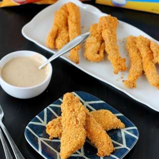 Crunchy Baked Zesty Cheddar Ranch Chicken Tenders