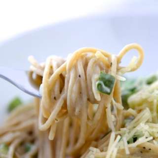 Lemon Basil Pasta with Spring Veggies
