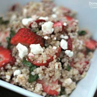 Strawberry Goat Cheese Quinoa Salad