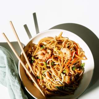Teriyaki Shrimp Soba Noodle Bowl