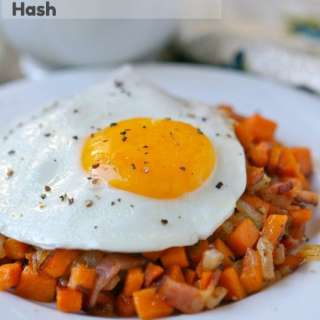 Sweet Potato Hash with Fried Eggs