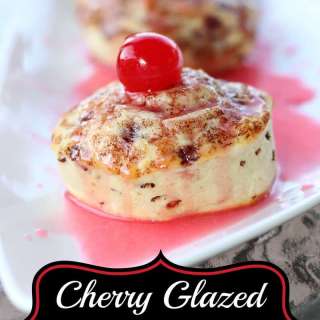 Cherry Glazed Cinnamon Rolls