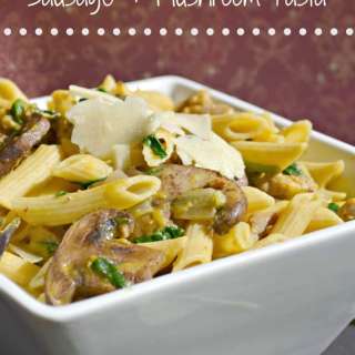 Butternut Squash Sausage & Mushroom Pasta