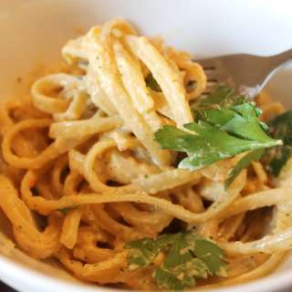 Linguine in Tex-Mex Pepper Cream Sauce