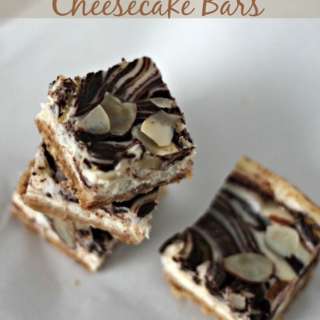 Chocolate Almond Cheesecake Bars