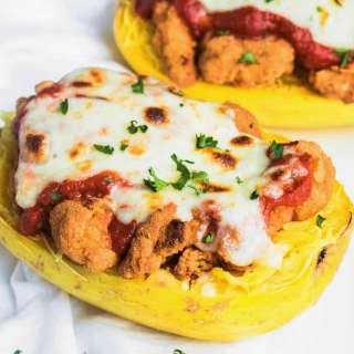 Spaghetti Squash Chicken Parmesan