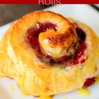 Bejeweled Cranberry-Orange Rolls