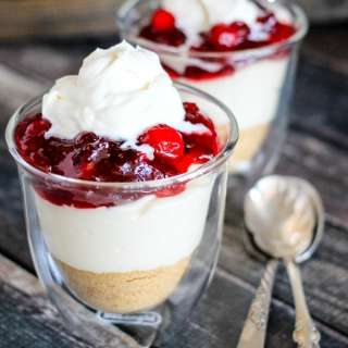 No Bake Cranberry Cheesecake Parfaits