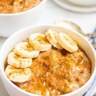 Slow Cooker Maple Cinnamon Oatmeal
