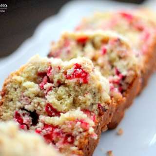 Cranberry Walnut Bread with a Crumble Topping
