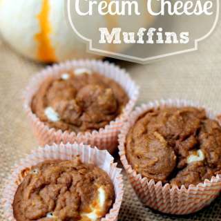 Skinny Pumpkin Cream Cheese Muffins