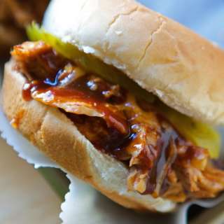 Crockpot BBQ Chicken Sliders