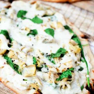Spinach Artichoke Flatbreads