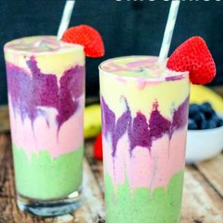 Rainbow Layered Smoothies